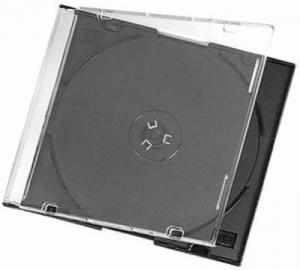 Carcasa plastic slim pentru CD sau DVD Jevel Case 4 mm