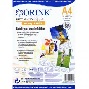 Hartie FOTO A4 High Glossy 250g ORINK