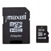 Microsdhc card maxell 32gb clasa 10 cu adaptor