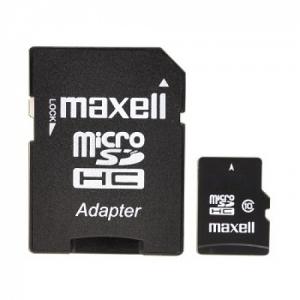 MicroSDHC 64GB clasa 10 Maxell cu adaptor