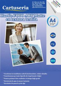 Hartie FOTO Art A4 cu textura de material textil MATA 220g