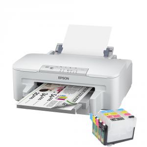 Imprimanta Epson WF-3010DW cu cartuse resetabile si cerneala invizibila