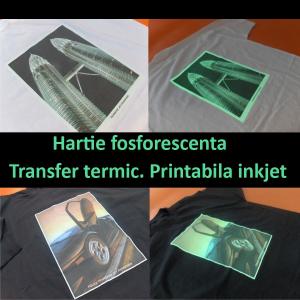 Hartie fosforescenta transfer termic printabila inkjet