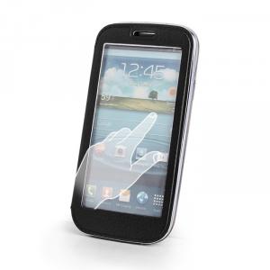 Husa flip pentru Iphone 4/4s cu fereastra tip stand