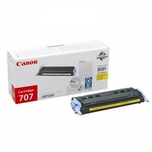 Toner original Canon CRG-707Y Yellow pentru LBP-5000