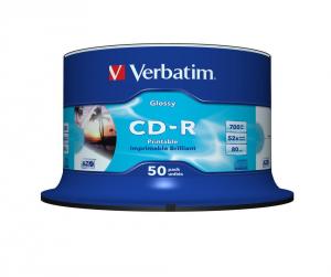 Cake 50 CD-R Verbatim Printabil GLOSSY 52X