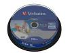 Set 10 discuri Blu-Ray printabile Verbatim 25Gb 6X