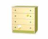 COMODA LEMN cu 4 sertare - culoare Yellow Bird