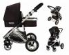 Carucior hiphop 3 in 1 - black/zwart