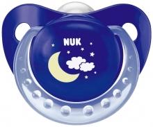 NUK Suzeta din silicon pentru somn Day & Night, mar.1 (0-6 luni)