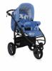 Carucior landou (2 in 1) cu 3 roti atlanta 3 blue