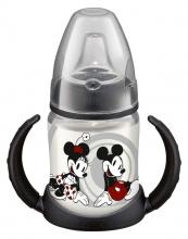 NUK DISNEY Mickey Mouse Biberon PP 150 ml cu 2 toarte si adaptor din silicon, + 6 luni
