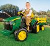 Peg perego tractor electric cu  remorca pt copii jd ground force