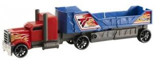 Mattel HotWheels camion Crashin'Rig - Rosu-Albastru