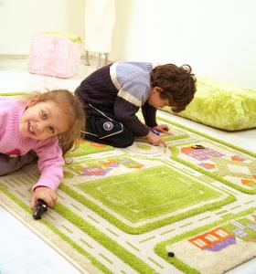 IVI Carpet Covor copii trafic auto verde