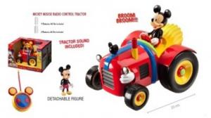 Tractor telecomanda cu figurina Mickey Mouse