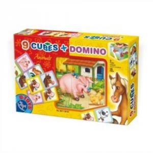 D-TOYS Cuburi carton - Animale domestice + domino