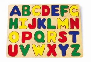 Bino Puzzle lemn - Literele alfabetului