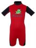 FSA Costum de baie copii - Combinezon inot neopren  rosu-negru