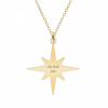 Colier cu steluta personalizata - argint 925 placat cu aur 24k