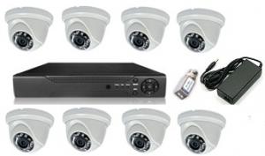 Sistem de supraveghere video de interior cu DVR H264 de 8 Canale