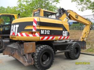 Utilaje constructii: Excavator pe pneuri CAT M 312