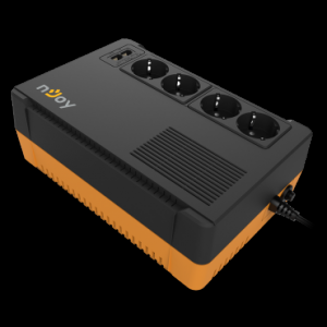 UPS 0,6 kVA nJoy Soter 600 4 Prize cu Protectie Repornire Automata Line Interactive baterie inclusa monofazat