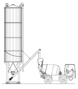 Silozulrile verticale - Silmatic 50 , Capacitate 50, Greutate proprie 3.900 kg, Inaltime de descarcare 4,2 m