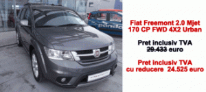 Fiat Freemont 2.0 Mjet 170 CP FWD 4X2 Urban - 24.525 euro cu tva