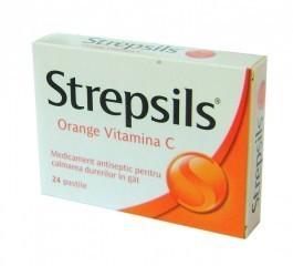 Strepsils Orange Vitamina C x 24 tablete