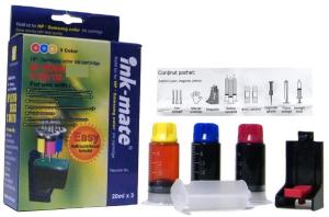 Ink-Mate 51625A (25) color refill kit prentru reincarcare HP