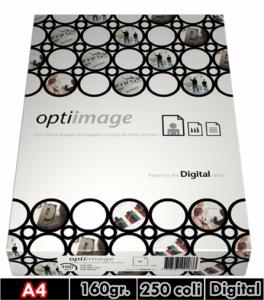 Hartie alba digitala copiator/imprimanta A4 210 x 297mm 160gr/mp Optiimage 250 coli/top