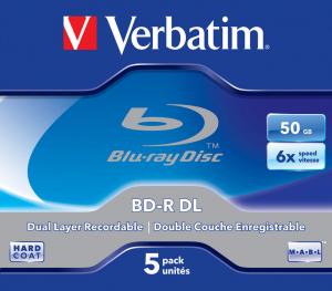 BD-R DL Verbatim 50GB 6x carcasa 5 bucati