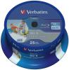 Bd-r sl verbatim datalife 25gb 6x wide inkjet