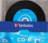 Cd-r verbatim 700mb 52x vinil carcasa slim 10 discuri