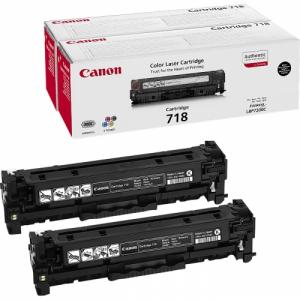 Cartus toner CRG-718 negru pachet dublu Canon 6800 pagini