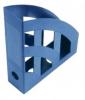 Suport vertical plastic pentru cataloage, 75mm, HELIT - albastru