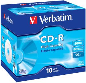 CD-R Verbatim 800MB 40x carcasa 10 bucati