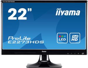 Monitor LED TN Iiyama Prolite E2273HDS-B1 21.5&quot; Full HD DVI HDMI VGA boxe negru