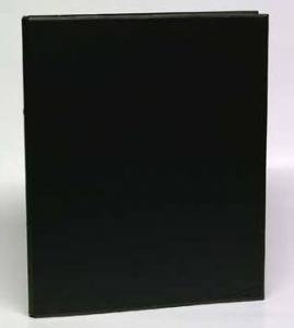 Caiet mecanic A4 2 inele 25mm coperti carton plastifiat PVC rigide AURORA negru