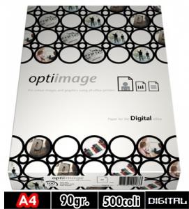 Hartie alba digitala copiator/imprimanta A4 210 x 297mm 90gr/mp Optiimage 500 coli/top