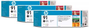 HP C9481A (91) cartus cerneala 3 pack negru foto 775ml x 3