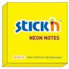 Notes autoadeziv 76 x 76 mm, 100 file, Stick&quot;n - galben neon