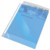 Folie de protectie documente color A4 10 folii/set 55 microni, ESSELTE - albastru transparent