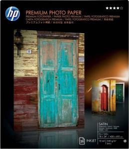 Hartie foto satinata HP premium,20 de coli,A2 plus,458 mm x 610 mm (18 x 24 in)