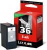 Lexmark 18c2130e (36) cartus cerneala return program negru 175 pagini
