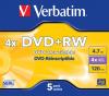 DVDplusRW Verbatim 4.7GB 4x carcasa 5 bucati