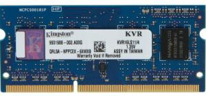 Memorie laptop Kingston DDR3 4GB 1600MHz CL11 1.35V