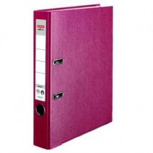Biblioraft A4 rosu 50mm plastifiat economic (exterior) Herlitz
