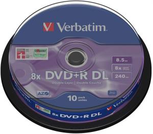 DVDplusR DL Verbatim 8.5GB 8x spindle 10 bucati
